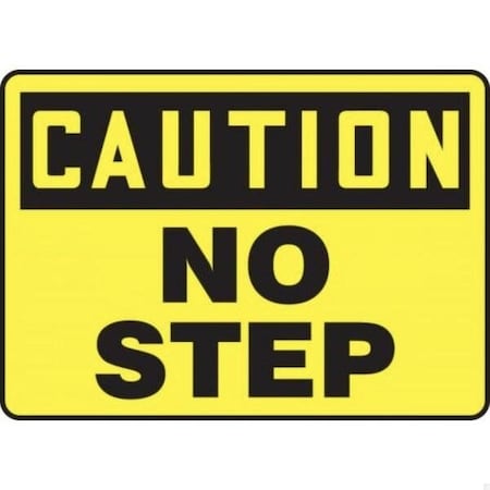 Accuform OSHA CAUTION Safety Sign NO STEP 10 in MSTF601VA
